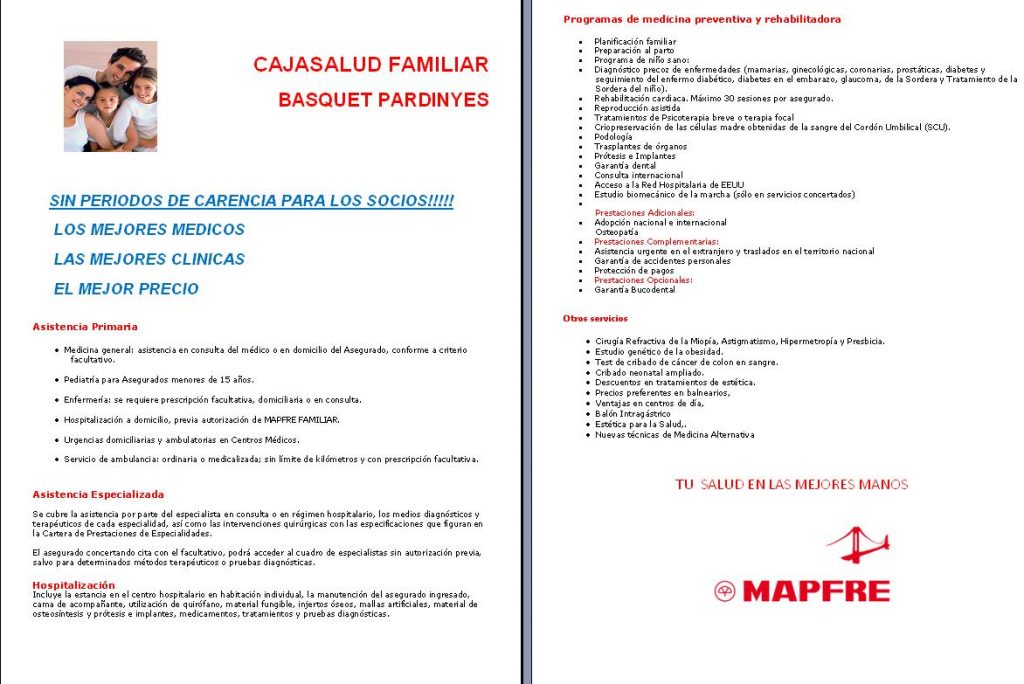 CAJASALUD FAMILIAR BASQUET PARDINYES